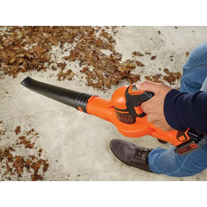 Black & Decker GWC1820PC belaidis lapų pūstuvas 209 km/h Juoda, Oranžinė 18 V Ličio