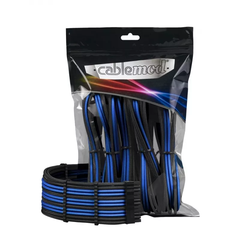 Vidinis maitinimo laidas CableMod CM-PCAB-BKIT-NKKB-3PK-R juodas mėlynas 250 mm