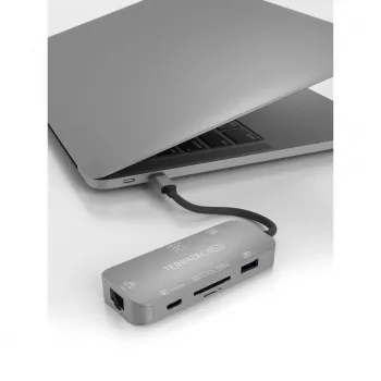 USB Hub Terratec Connect C8 USB 2.0 Type-C Pilkas