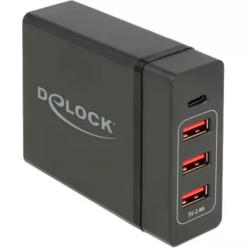 DeLOCK USB sieninis įkroviklis 63974 Universal Juoda AC Indoor