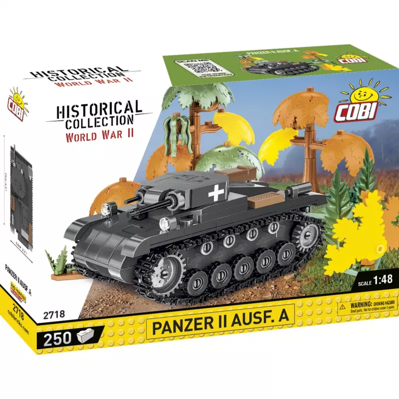 Statybinis rinkinys Cobi Panzer II Ausf. A — 250 dalių, juodas