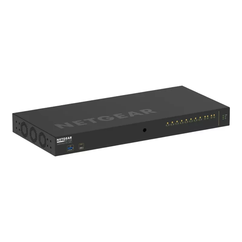 NETGEAR M4250-10G2XF-PoE+ valdomas L2/L3 Gigabit Ethernet (10/100/1000) tinklo komutatorius su maitinimu per eternetą (PoE), 1U, juodas