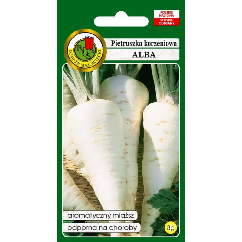 Sėklos – Pastarnokas (Pietruszka Korzeniowa Alba) 3 g pakuotė, Seklos LT