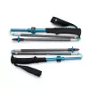 Trekking poles Juoda Diamond Distance Carbon FLZ, reguliuojami 110–125 cm, anglies pluošto velenas, sulankstomi, 3 segmentų, 336 g