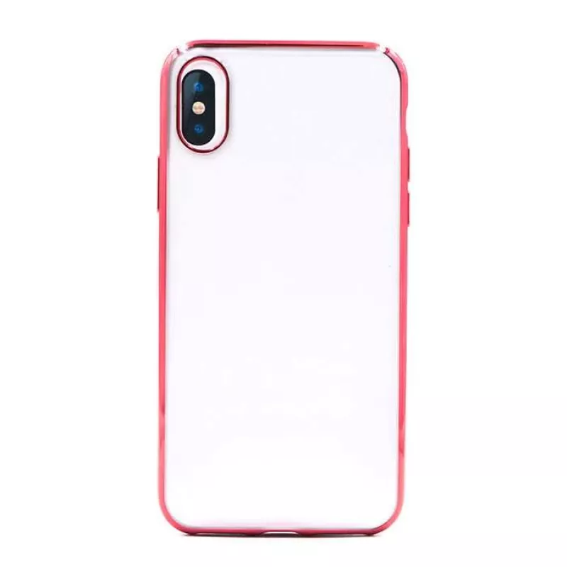 Telefono dėklas Devia Soft case Glitter, skirtas iPhone XS/X 5.8, TPU, raudonas