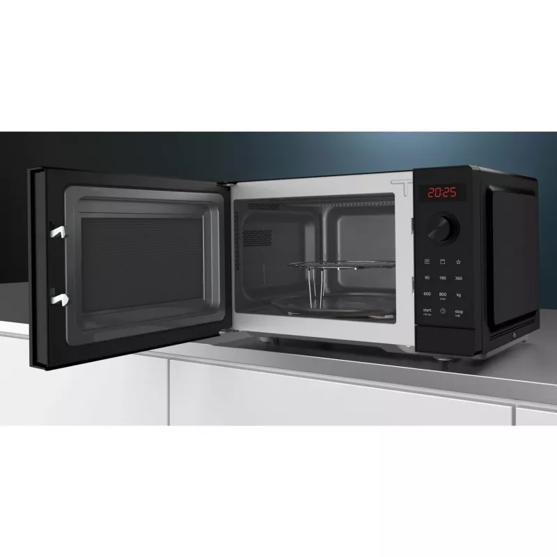 Siemens iQ300 FE023LMB2 mikrobangų krosnelė Juoda Solo mikrobangų krosnelė Pastatoma ant stalviršio 20 l 800 W