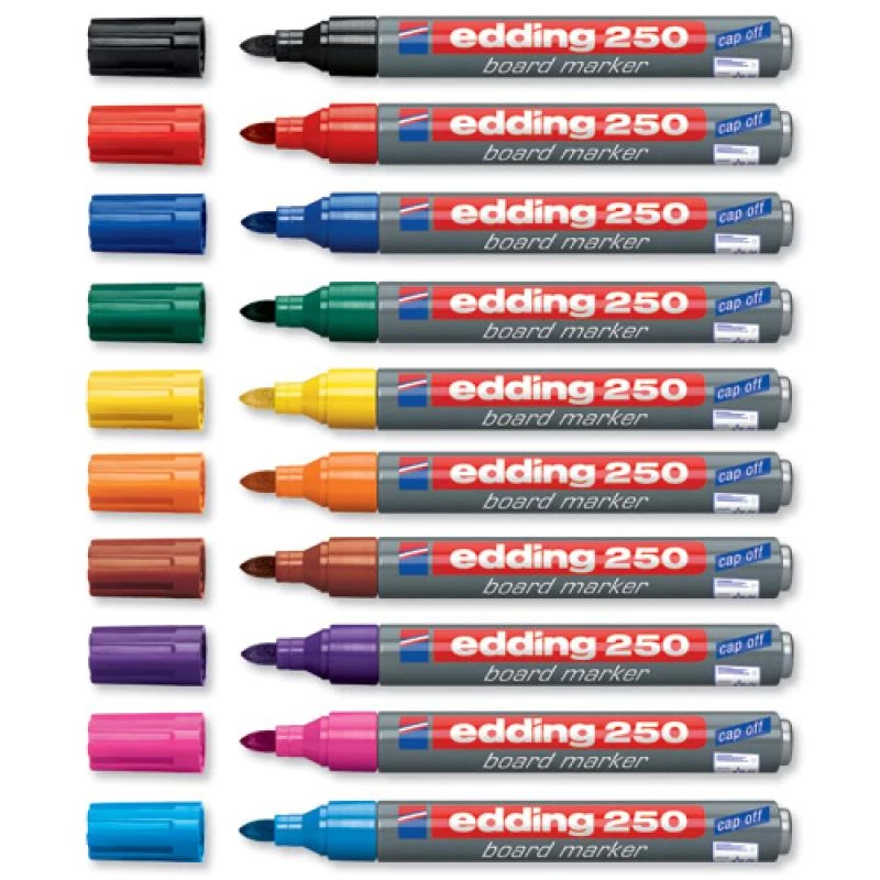 Edding 250 žymeklis Edding 250 raudonas pilkas daugiaspalvis