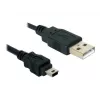 USB laidas DeLOCK 82252 USB 2.0 1,5 m USB A Mini-USB B juodas