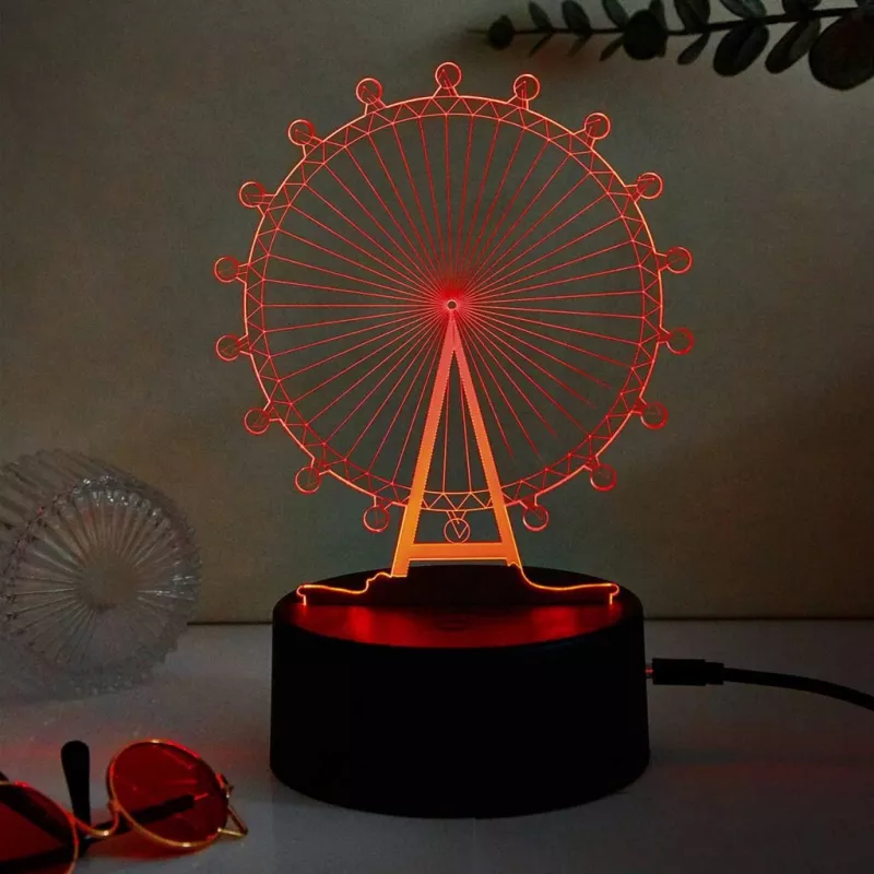 Manta SNL125RGB RGB 3D pastatų dekoratyvinė LED lempa