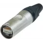Neutrik RJ45 etherCON CAT6 A jungties kištukas, tiesus polius: 8P8C NE8MX6 nikelis NE8MX6 1 vnt. (NE8MX6)