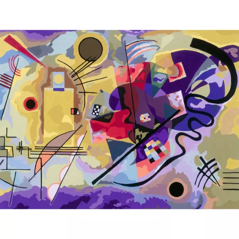Ravensburger piešimo rinkinys CreArt ART Collection drobės leidimas Kandinsky – Geltona, Raudona, Mėlyna