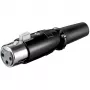 Wentronic Goobay mikrofono mova, 3 kontaktų – korpusas juodas (11680)