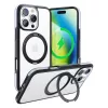 Apsauginis telefono dėklas Torras Ostand R Fusion, skirtas iPhone 16 Pro — juodas
