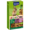 Smulkus gyvūnų skanėstas Vitakraft 25227 — triušių vynuogių, vaisių, daržovių ir graikinių riešutų mišinys, 160 g