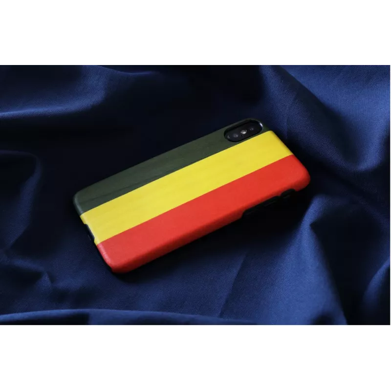 man and wood išmaniojo telefono dėklas iPhone X/XS — Reggae Juoda, apsauginis kietas galinis dangtelis