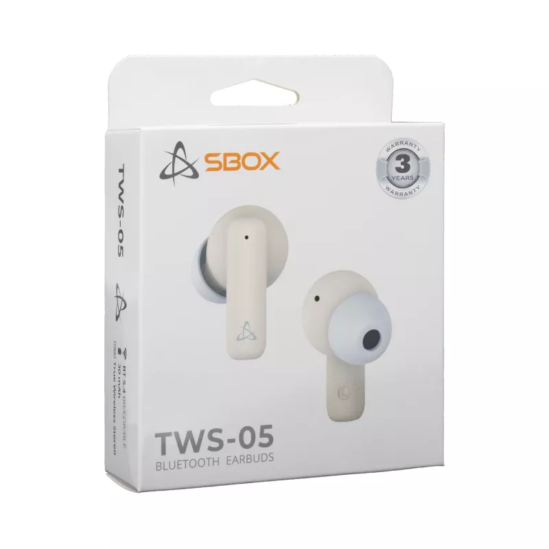 Ausinės SBOX EB-TWS05 Smėlio spalvos