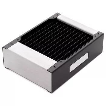 Radiatoriaus filtras Watercool 24112 — žalvaris/varis/nerūdijantis plienas, 158×120×30 mm, juodas