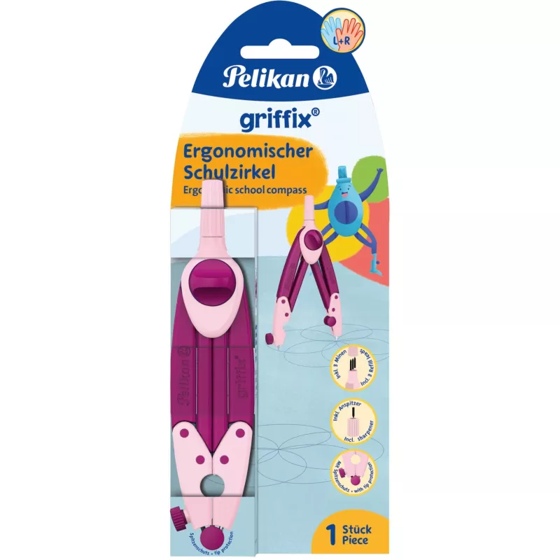 Pelikan Griffix Pink plunksnakotis 1 vnt. lizdinėje pakuotėje