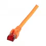 EFB-Elektronik RJ45 komutacinis kabelis Cat.6 S/FTP LSZH oranžinis 0,5m Gamintojas: EFB Elektronik (K5516.0,5)
