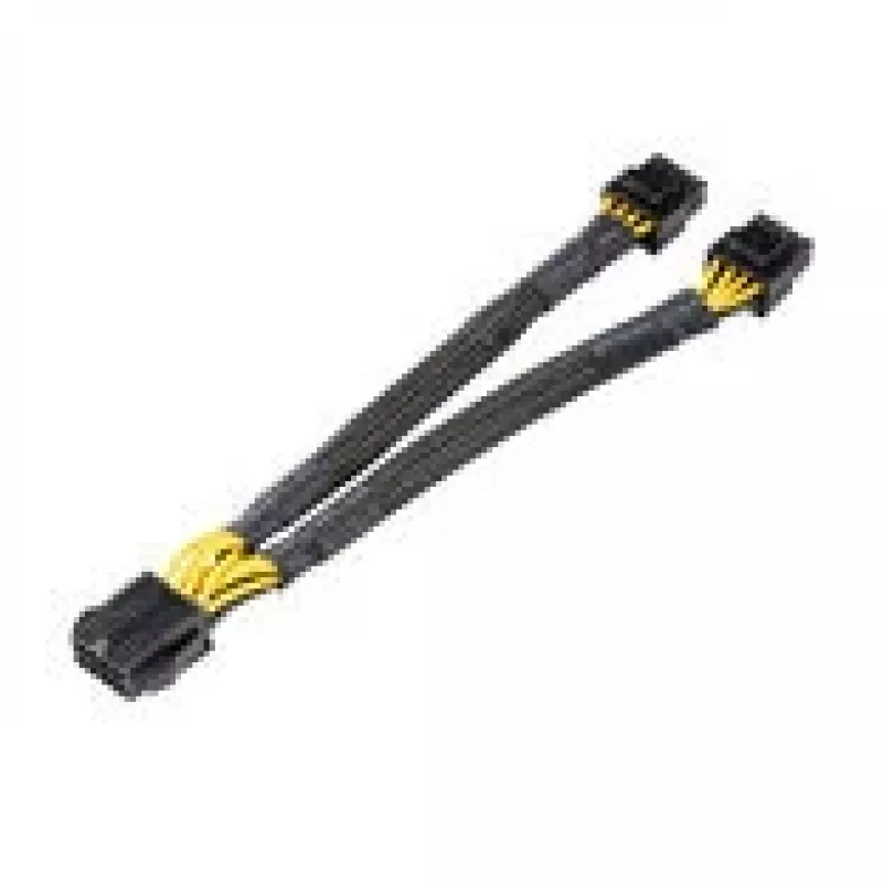 CPU maitinimo adapterio kabelis Akasa 8 kontaktų į du 4+4 kontaktų (AK-CBPW35-20)