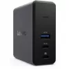 „Lenovo X9“ įkrovimo GaN dokas, laidinis USB 3.2 Gen 2 (3.1 Gen 2) Type-C, pilkas