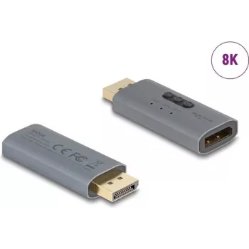 DeLOCK 64328 laido lyties keitiklis DisplayPort antracito