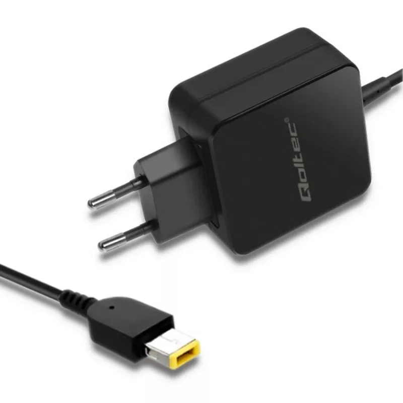 Maitinimo adapteris QOLTEC 51766 65W AC-to-DC 20V 3.25A, skirtas IBM/Lenovo, juodas, 1,75 m laidas