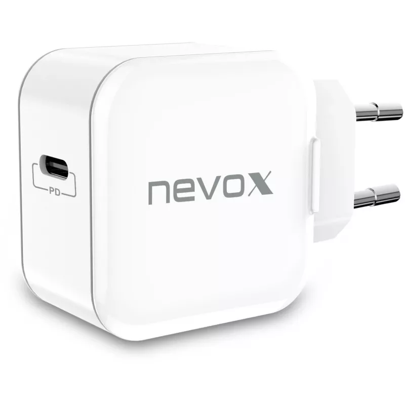 nevox 20W USB-C PD įkroviklis baltas maitinimo adapteris