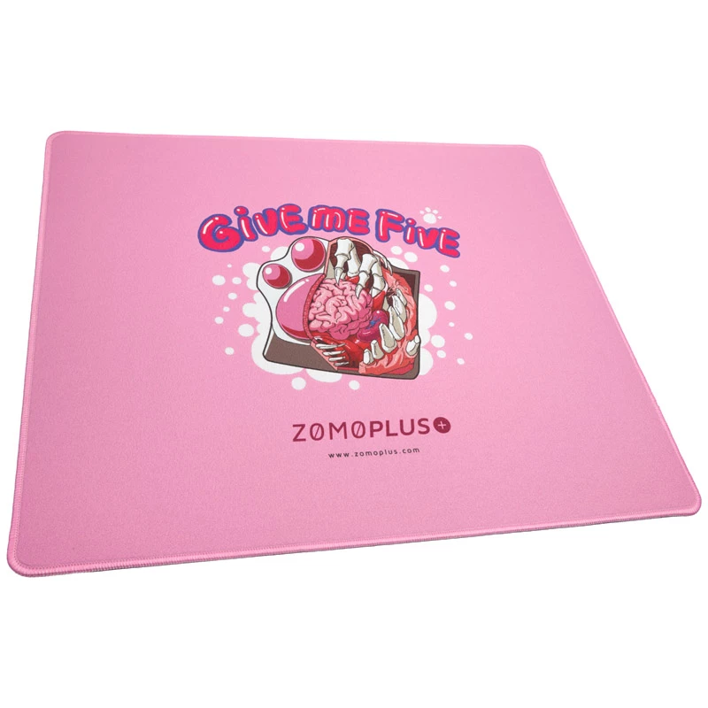 ZOMOPLUS Give Me Five žaidimų pelės kilimėlis, 500x420mm - rožinė