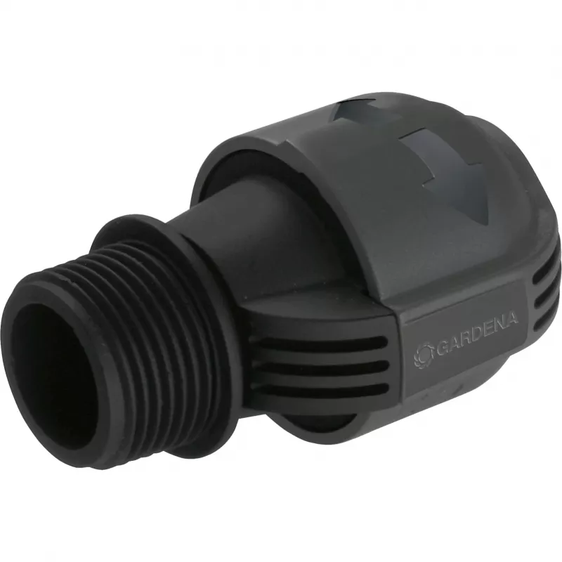 Sprinklersystem jungtis 25 mm > 1, juoda jungtis/pilka