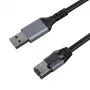 Interneto kabelis CAT6 UTP, USB3.0 Type-A - RJ45, 7,5 m