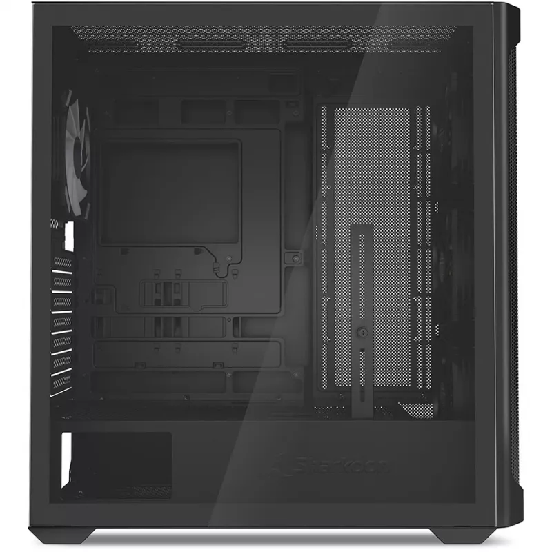 PC korpusas Sharkoon AK4W RGB Strip Midi Tower juodas