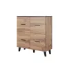 Cama sideboard LOTTA 110 4D wotan oak + mat Juoda