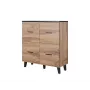 Cama sideboard LOTTA 110 4D wotan oak + mat Juoda