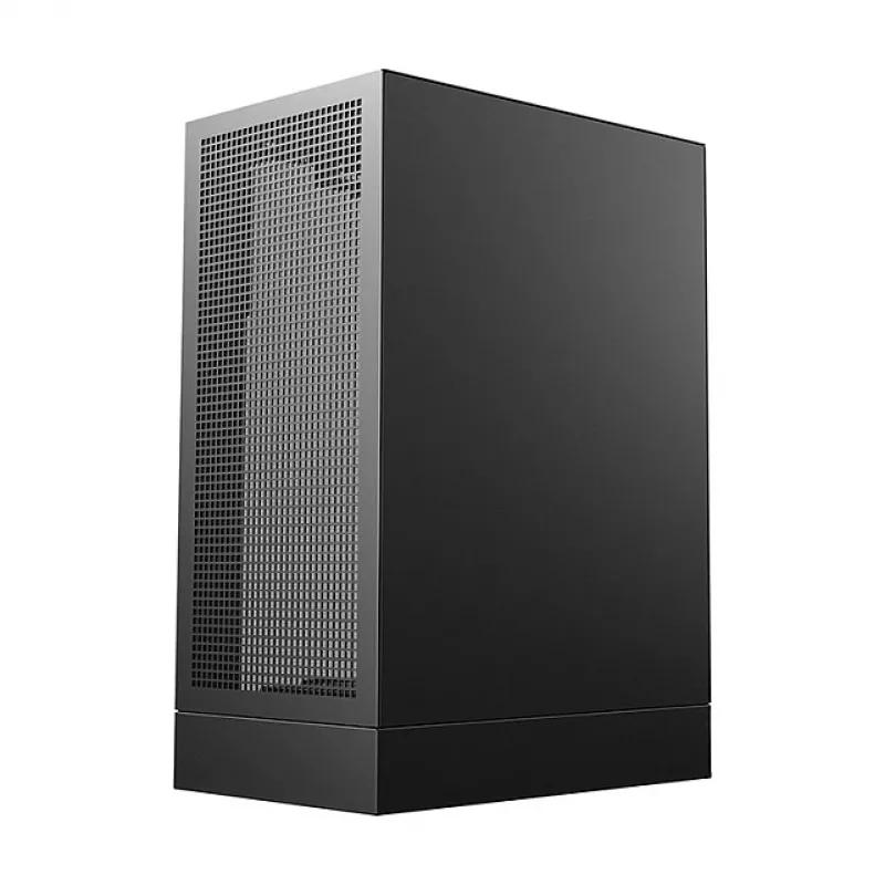 PC korpusas DeepCool CH170 PLUS Tower Juoda — micro-ATX/mini-ITX, grūdintas stiklas, USB-C, viršuje montuojamas PSU