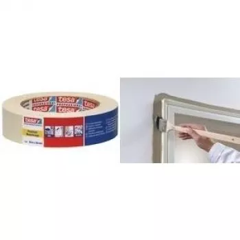 Maskavimo juosta Tesa Maler Krepp 4306 19 mm x 50 m, silpnai krepuota