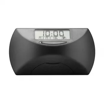 Elektroninis parkavimo diskas Needit Park Mini — juodas, ABS ir stiklas, CR-2450 3V, 82×25×45 mm
