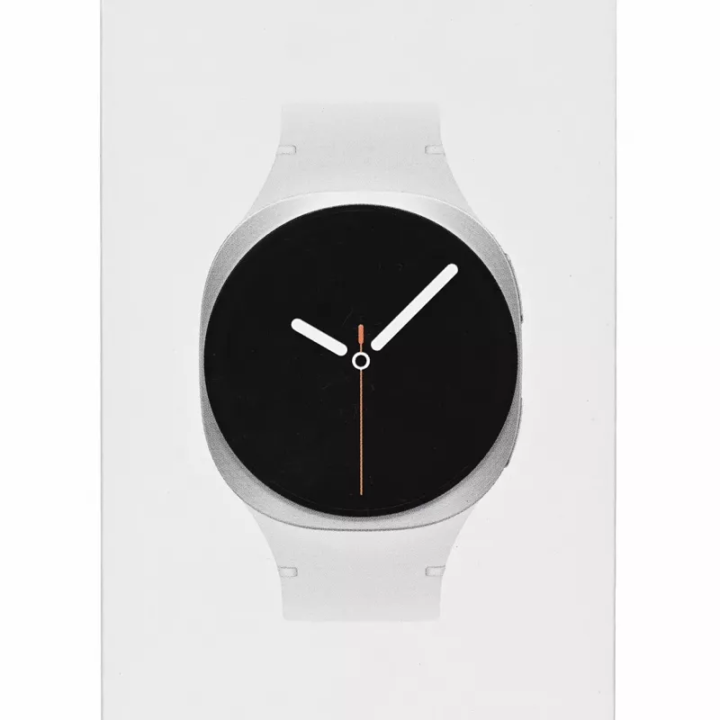 Išmanusis laikrodis Samsung Galaxy Watch 8 44 mm sidabrinis, 1,5 colio AMOLED 480x480, 5 ATM, GPS, 32 GB, 435 mAh