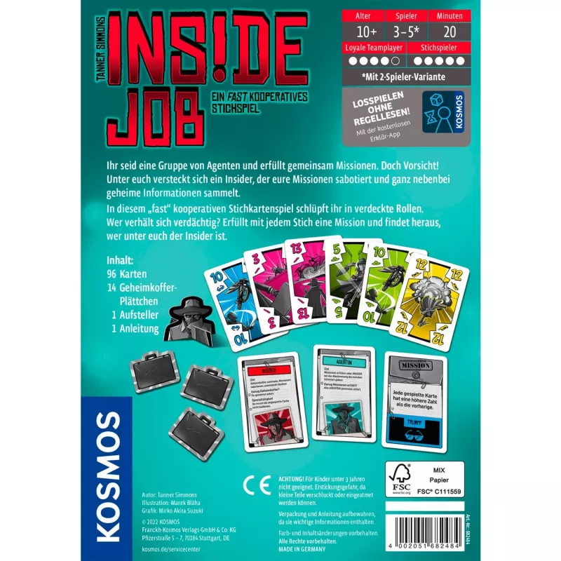 Inside Job, kortų žaidimas