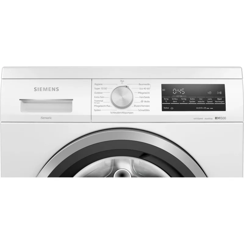 Siemens iQ500 WU14UT70 skalbimo mašina, priekinė pakrova, 8 kg, 1400 aps./min., balta