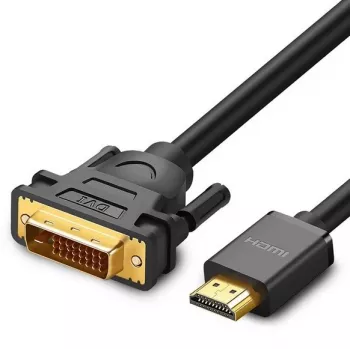 UGREEN DVI-HDMI adapterio laidas HD106 — DVI (kištukas) į HDMI (kištukas), 1,5 m, FHD 1080p / 3840×2160
