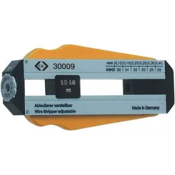 C.K. nuėmimo įrankis - reguliuojamas 6 kabelio skersmenims Ø 0,12–0,40 mm (330009)