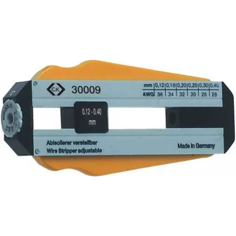 C.K. nuėmimo įrankis - reguliuojamas 6 kabelio skersmenims Ø 0,12–0,40 mm (330009)