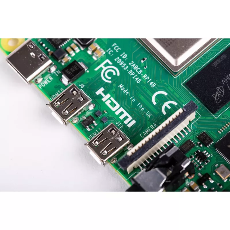 Raspberry Pi 4 Model B - vienos plokštės kompiuteris - Broadcom BCM2711 / 1,5 GHz - RAM 2 GB - 802.11a/b/g/n/ac, Bluetooth 5.0 (Raspberry-PI-4-2GB)