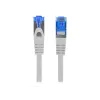 Tinklo kabelis LANBERG PCF6A-10CC-0150-S Cat6a S/FTP RJ-45 — 1,5 m, pilkas