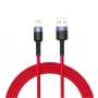 USB į Lightning duomenų kabelis Tellur, 3A, 1,2 m, LED indikatorius, raudonas