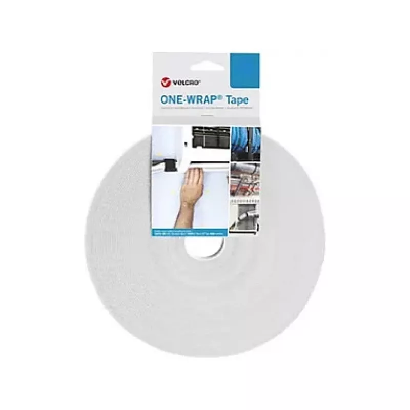 Velcro One Wrap juosta kabelių juosta Velcro Polipropilenas 25000 mm x 10 mm Balta