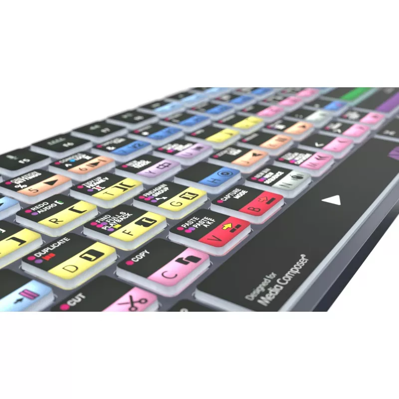 Logickeyboard Avid Media Composer - Pro Titan UK Mac - klaviatūra - QWERTY
