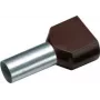 Cimco 187708 dviguba įvorė 1,5 mm² iš dalies izoliuota juoda 100 vnt. (187708)