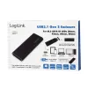 SSD korpusas LogiLink UA0314 juodas M.2